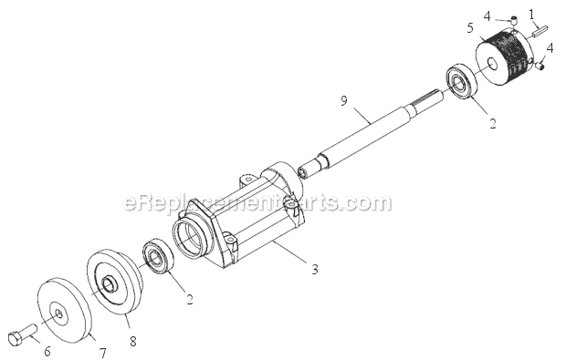 Page E Diagram and Parts List for MK-1280  MK Diamond Concrete Saw